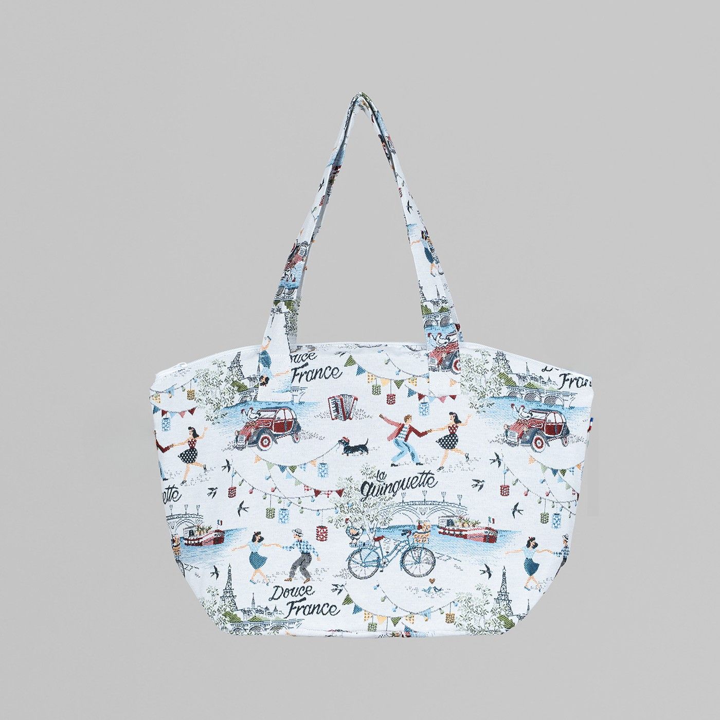 Shell zip tote