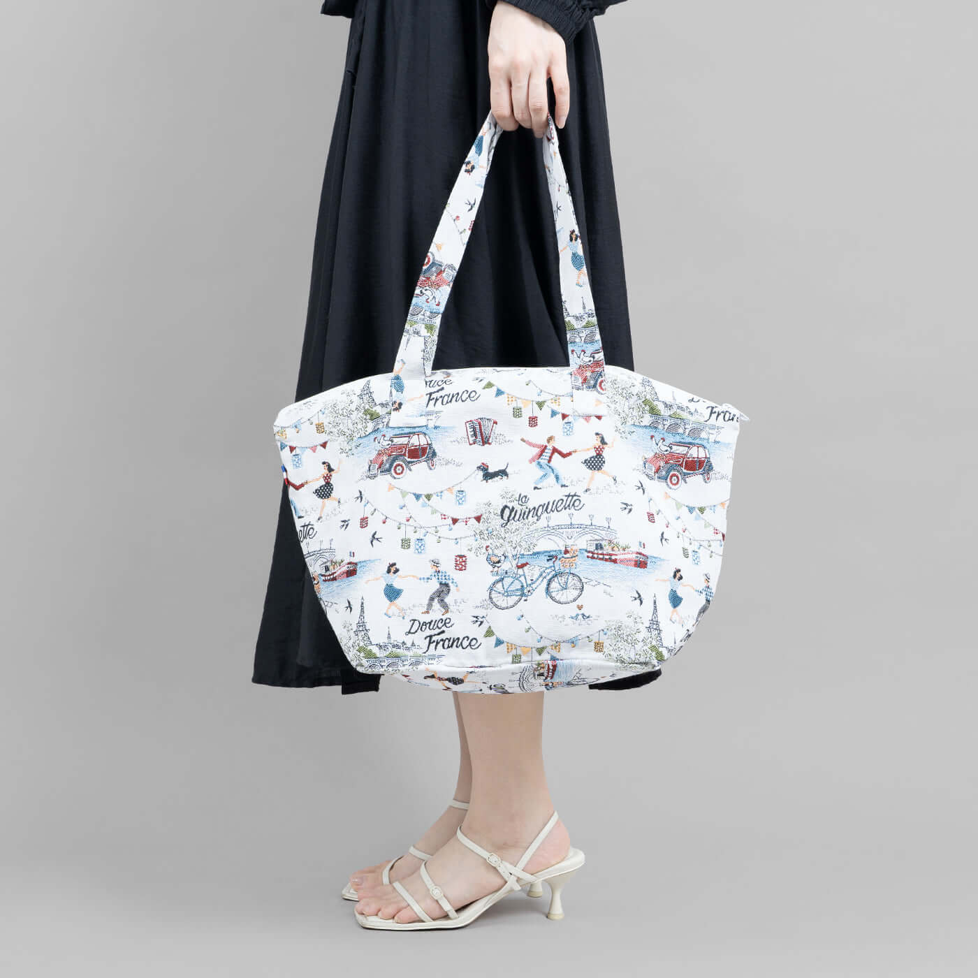 シェル ジップ トートバッグ / Shell zip tote