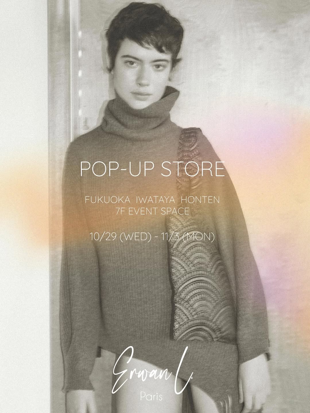 【ポップアップ開催案内】福岡 岩田屋 本館7階 (10/29 ~ 11/3)