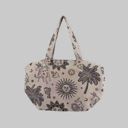 シェル ジップ トートバッグ / Shell zip tote