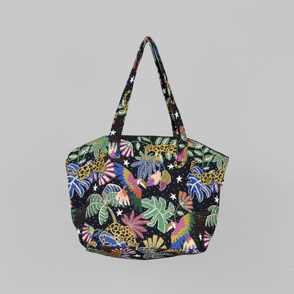 Shell zip tote