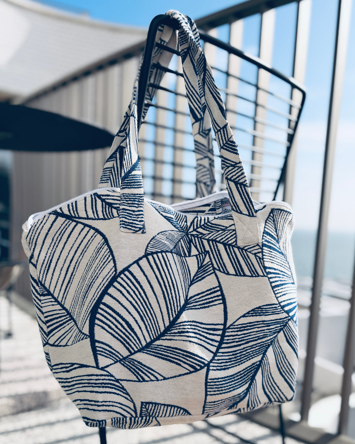 シェル ジップ トートバッグ / Shell zip tote
