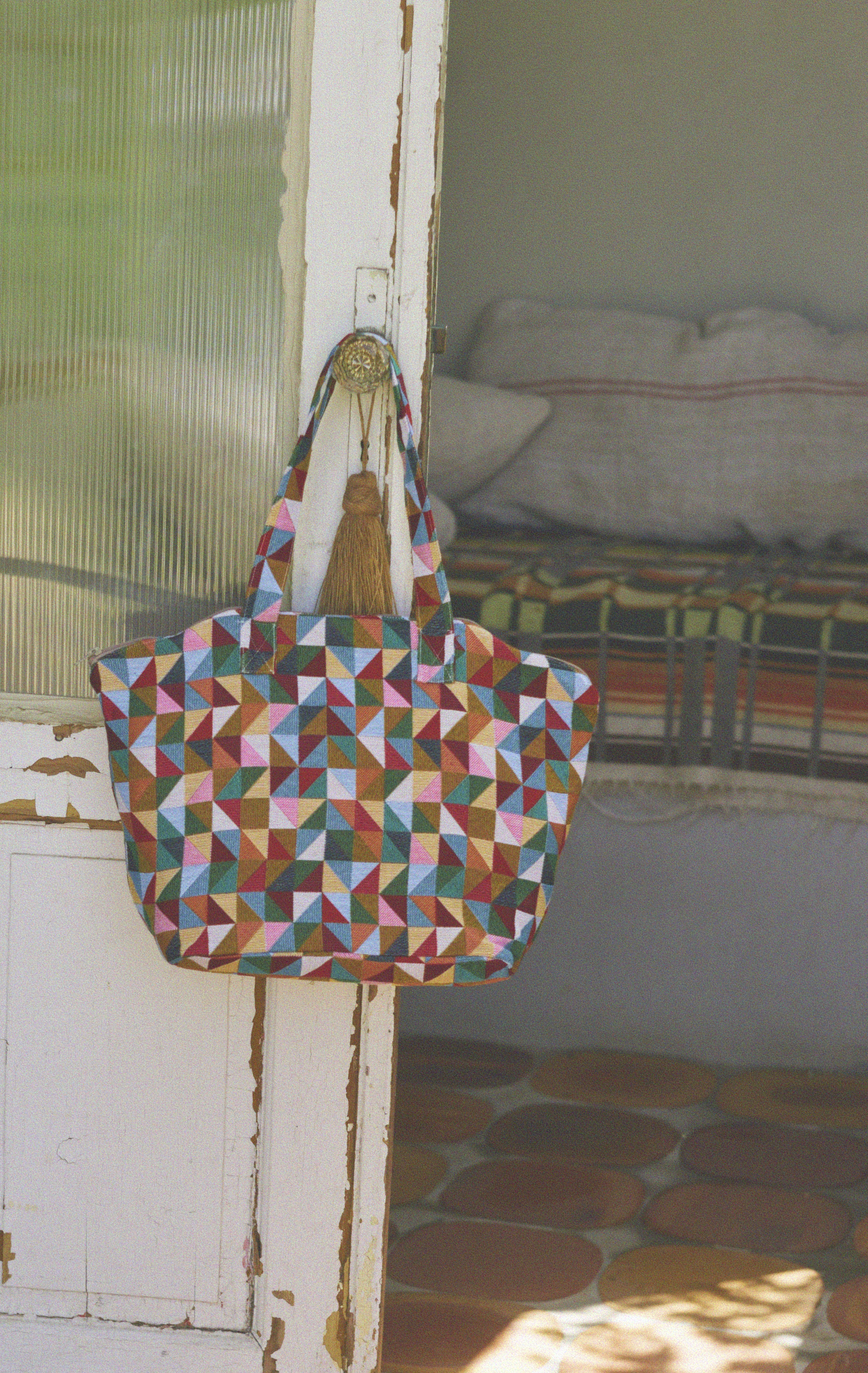 シェル ジップ トートバッグ / Shell zip tote