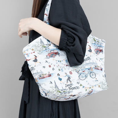 Shell zip tote